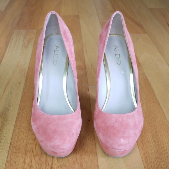 Aldo Shoes - Aldo Pink Suede Wedges Aldo Shoes - Aldo Pink Suede Wedges